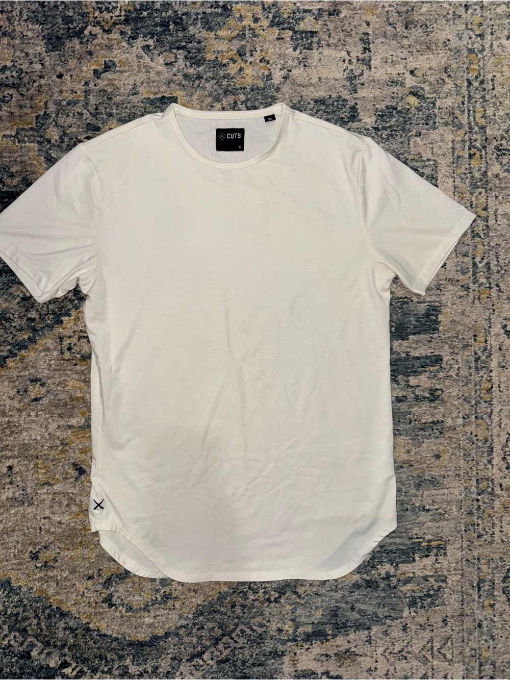 Cuts Clothing Off White Short Sleeve Crewneck Tee